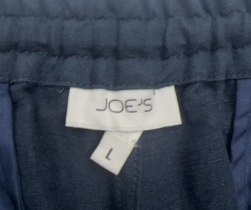 Joe's Jeans Clarkson Shorts Mens Large True Navy Linen Cotton Drawstring Chino